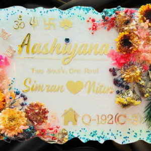 Handmade Resin Name Plate
